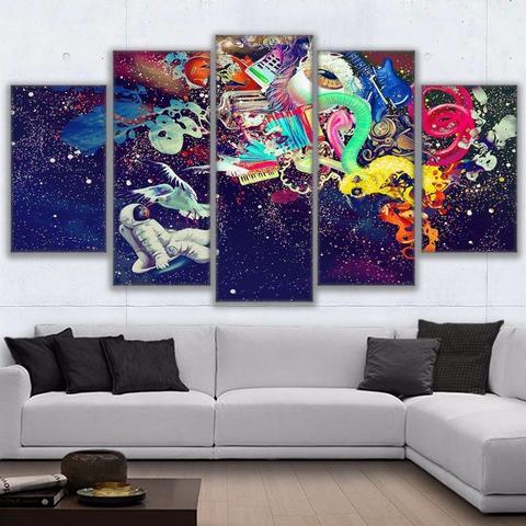 Psychedelic Astronaut – Abstract Canvas Wall Art