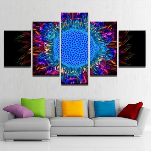 Psychedelic Bloom – Abstract Canvas Wall Art