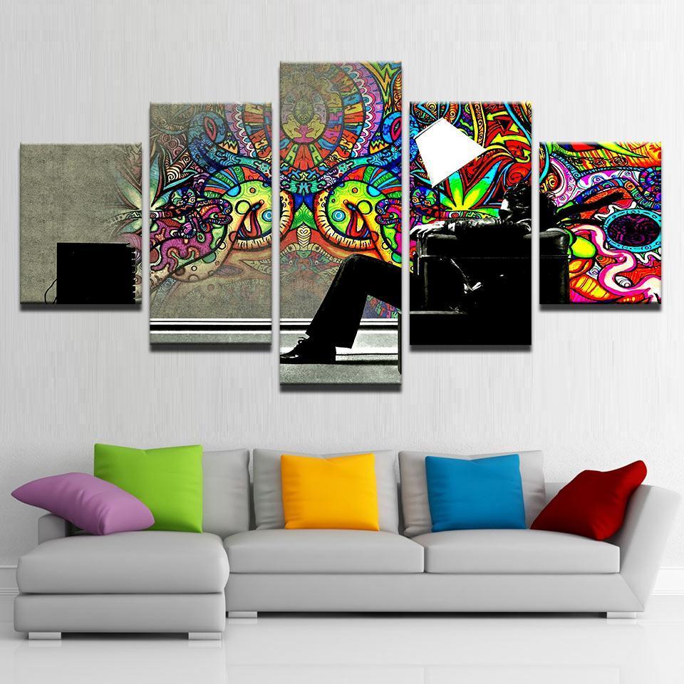 Psychedelic Graffiti – Abstract Canvas Wall Art