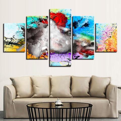 Psychedelic Horse Head – Abstract Animal Canvas Wall Art