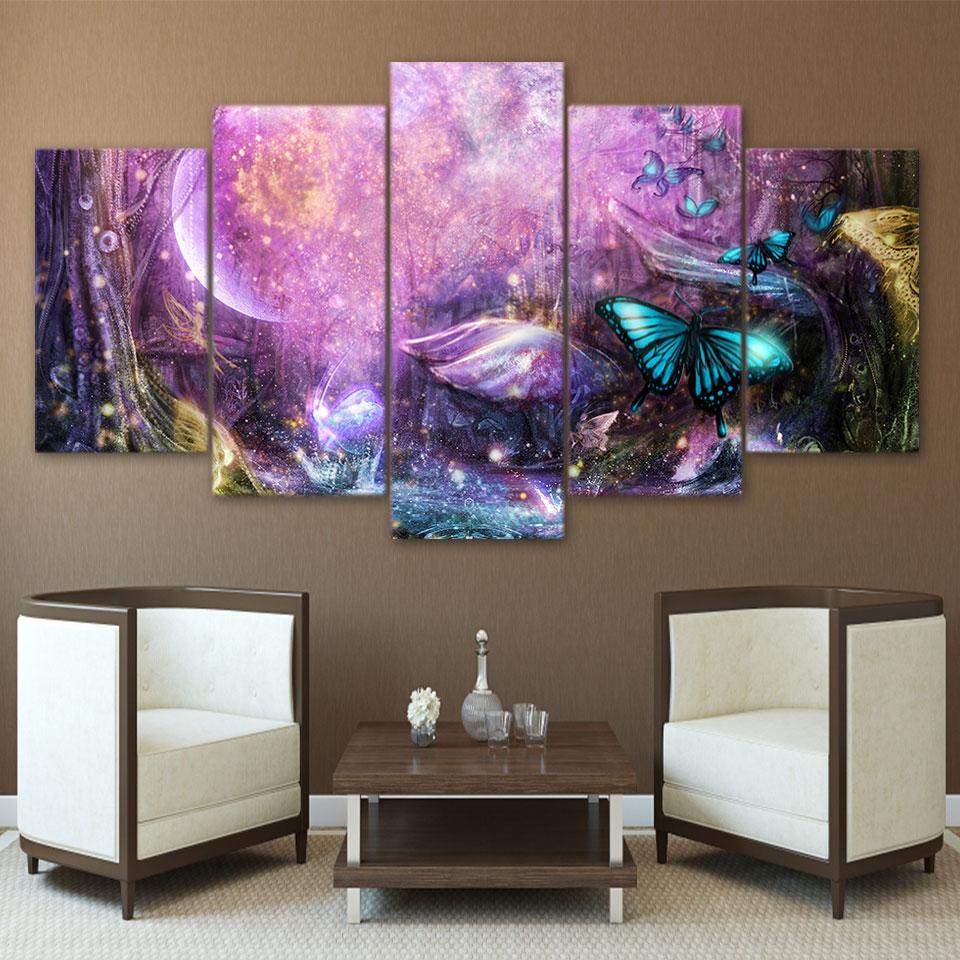 Psychedelic Light World – Abstract Canvas Wall Art