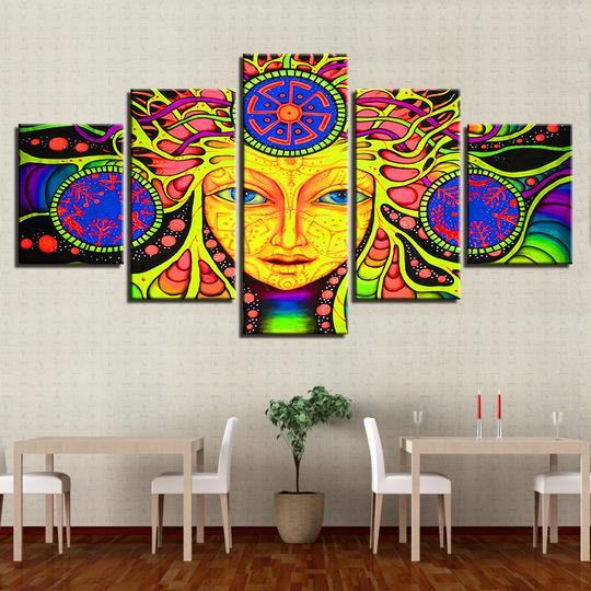 Psychedelic Mandala – Religion Canvas Wall Art