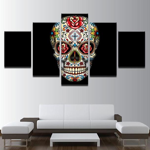 Psychedelic Roses &Amp; Flowers – Abstract Canvas Wall Art