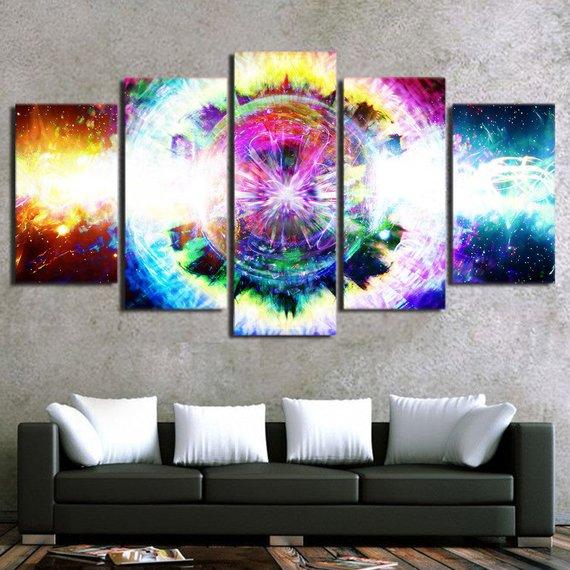 Psychedelic Space – Abstract Canvas Wall Art