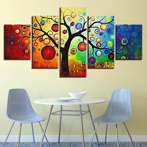 Psychedelic Tree – Abstract Canvas Wall Art
