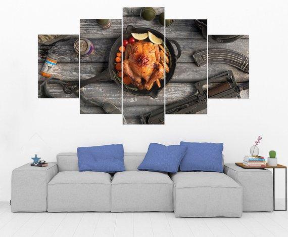 Pubg Chicken Dinner – Gaming Canvas Wall Art
