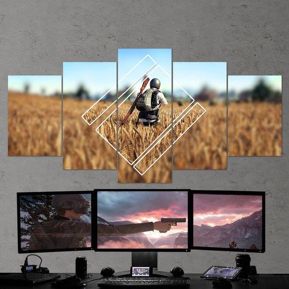 Pubg Move – Gaming Canvas Wall Art