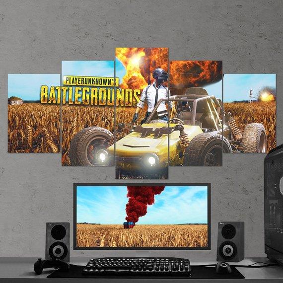Pubg Playerunknowns Battlegrounds 10 – Gaming Canvas Wall Art