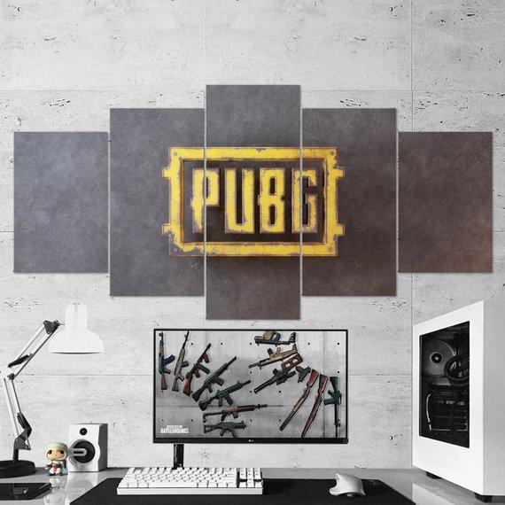 Pubg Playerunknowns Battlegrounds Logo 04 – Gaming Canvas Wall Art