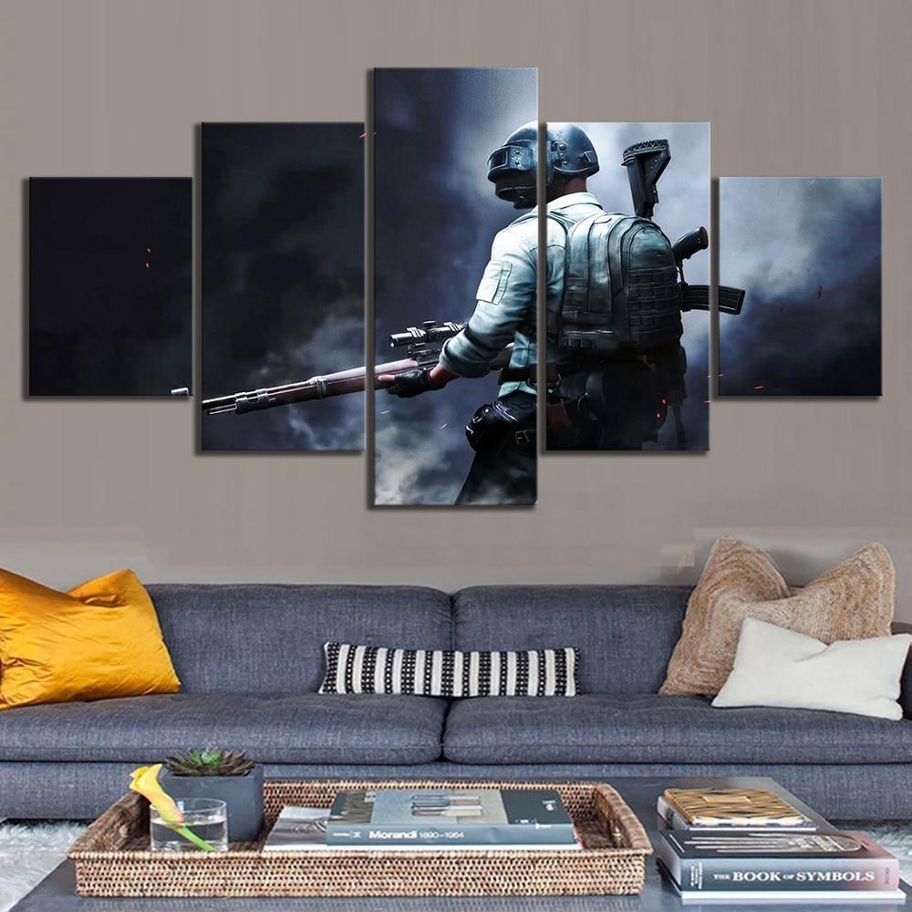 Pubg Sniper Game Character Gaming – Canvas Wall Art