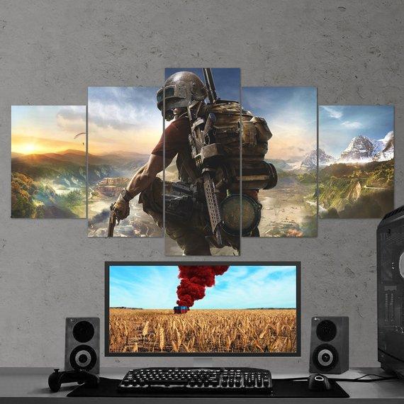 Pubg Tom Clancy Helmet 09 – Gaming Canvas Wall Art