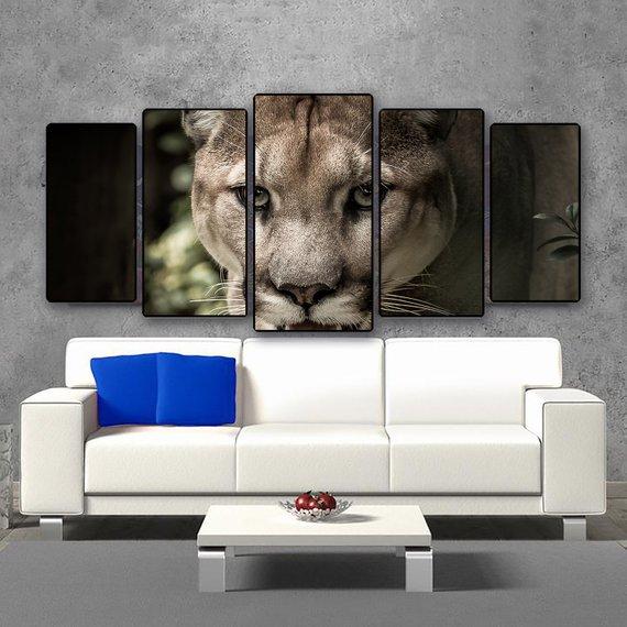 Puma Design – Love Puma – Animal Canvas Wall Art