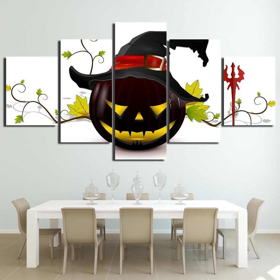 Pumpkin Lantern 1 – Halloween Canvas Wall Art