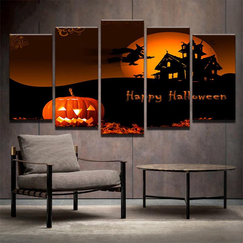 Pumpkin Lantern – Halloween Canvas Wall Art