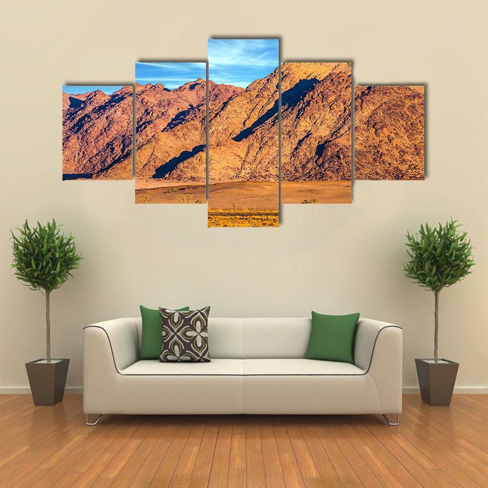 Purple And Yellow Mountains Of Namib Desert – Nature Canvas Wall Art