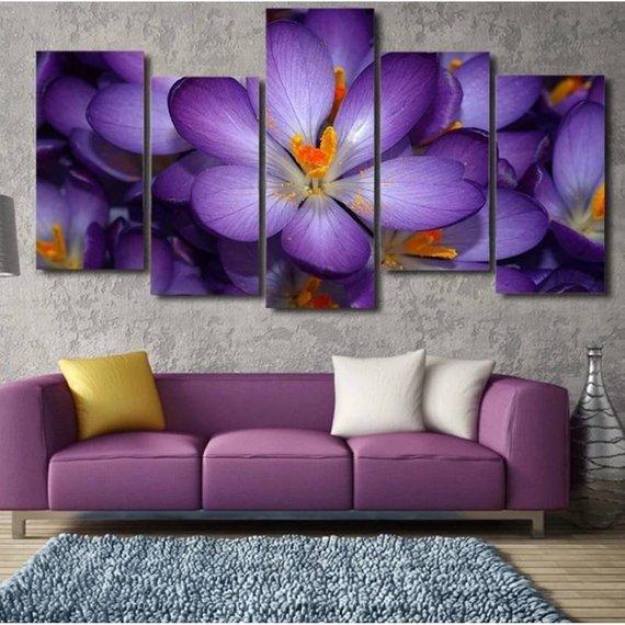 Purple Flower – Nature Canvas Wall Art