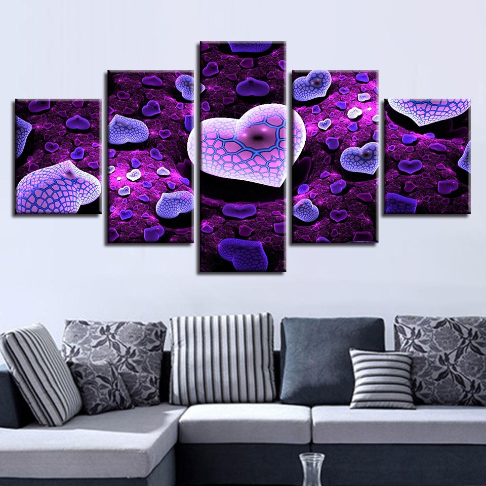 Purple Love Landscape – Nature Canvas Wall Art
