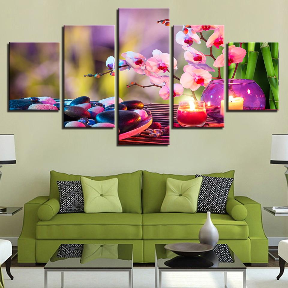 Purple Moth Orchid Candle – Nature Canvas Wall Art