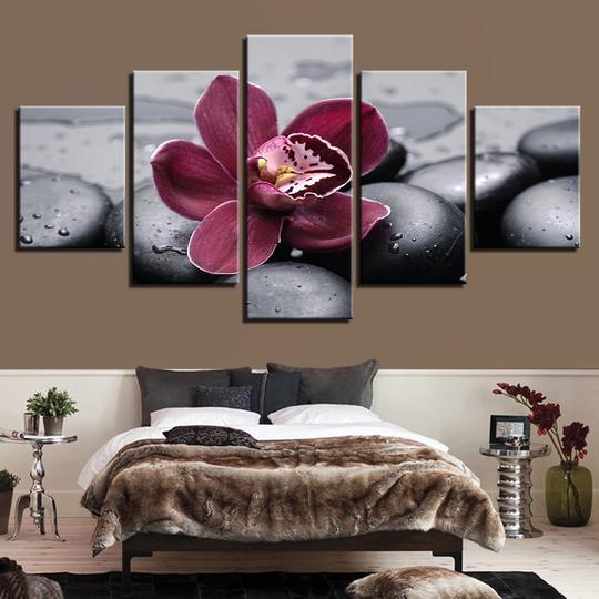 Purple Moth Orchid – Flower Canvas Wall Art