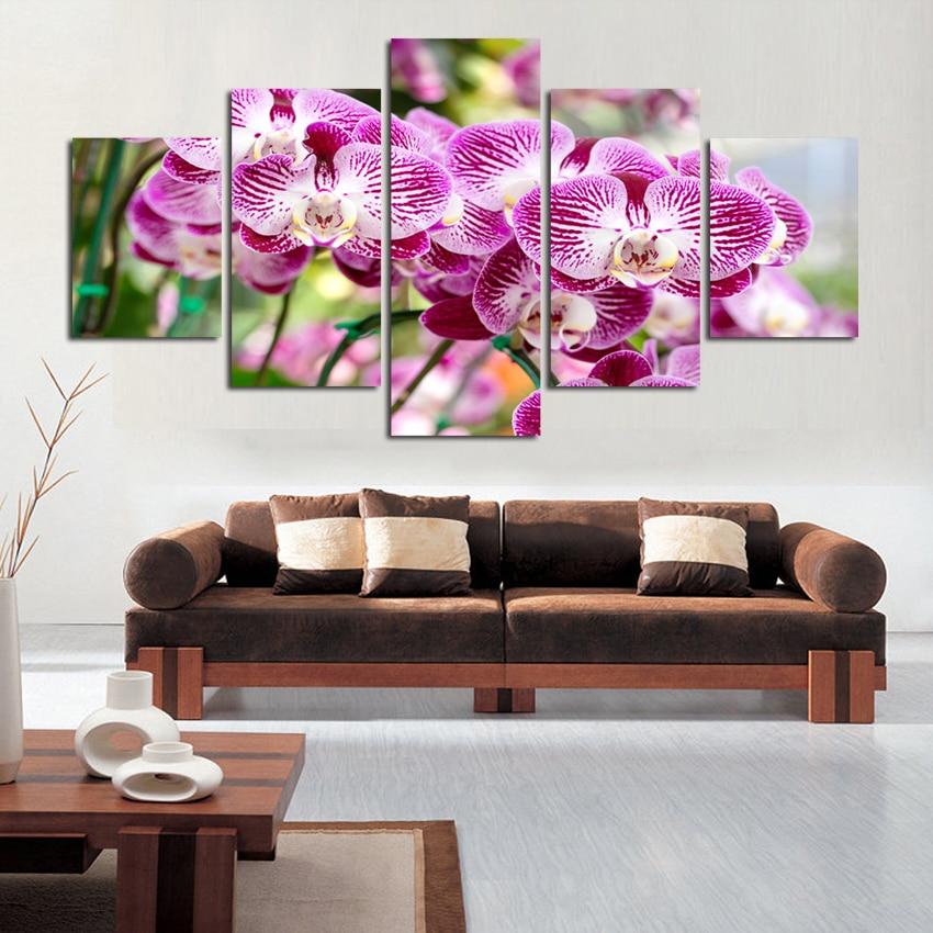 Purple Orchid Flower – Nature Canvas Wall Art