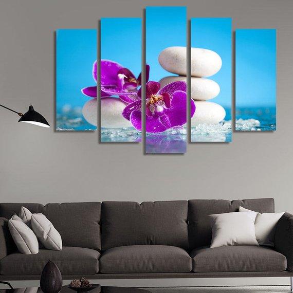 Purple Orchids 03 – Nature Canvas Wall Art