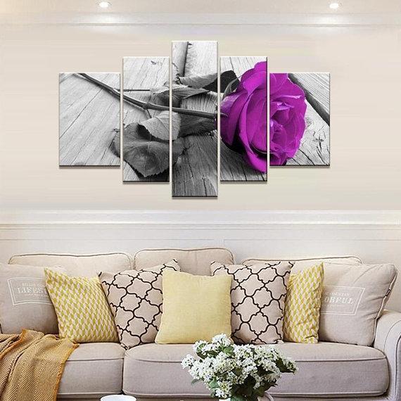 Purple Rose – Nature Canvas Wall Art