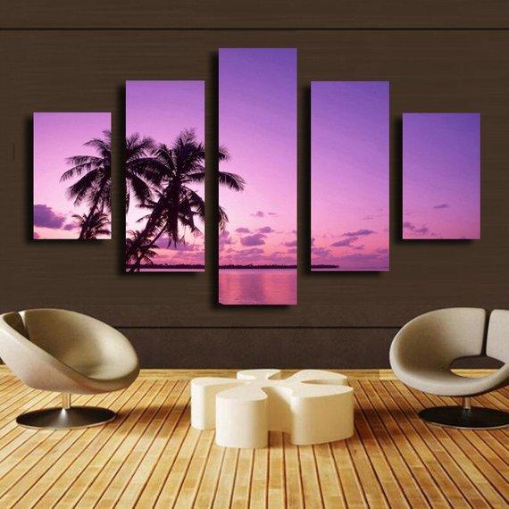 Purple Sea – Nature Canvas Wall Art