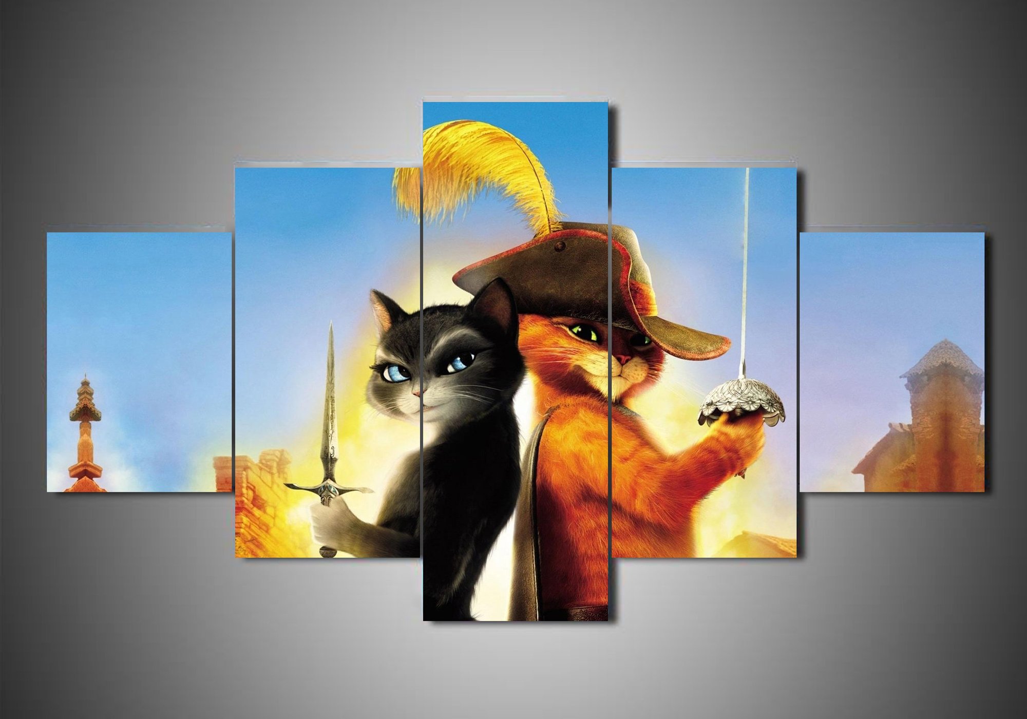 Puss In Boots 3 – Cartoon Canvas Wall Art