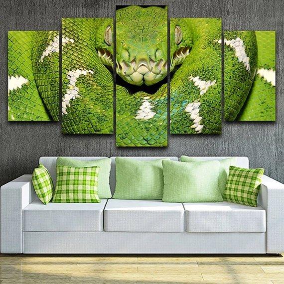 Python Snake Snake Animal Canvas Wall Art