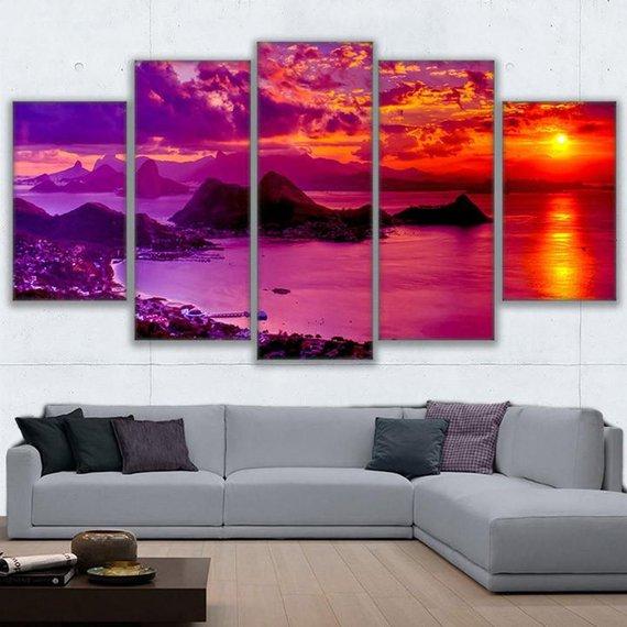 Quadro Do Rio De Janeiro – Narure Canvas Wall Art