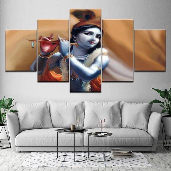 Radha Shiva Split – Religion Canvas Wall Art