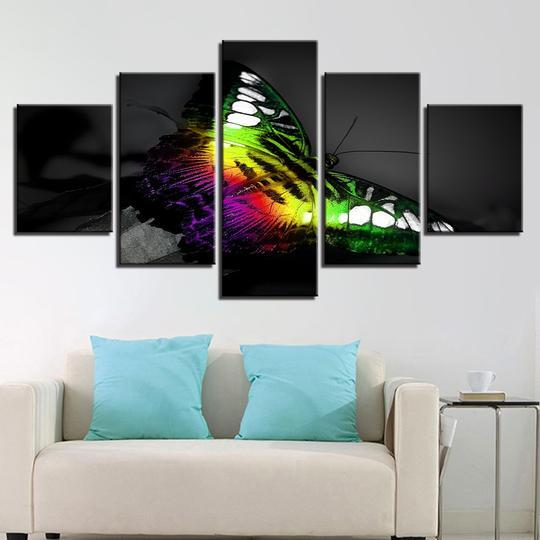 Rainbow Butterfly – Nature Canvas Wall Art