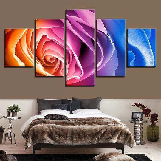 Rainbow Rose – Nature Canvas Wall Art