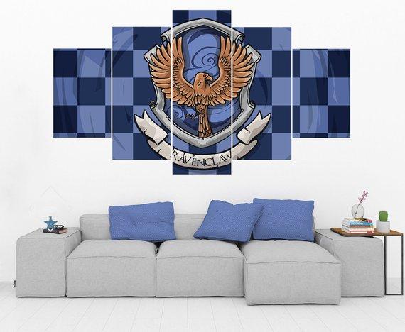 Ravenclaw Crest Harry Potter 3 Movie Canvas Wall Art