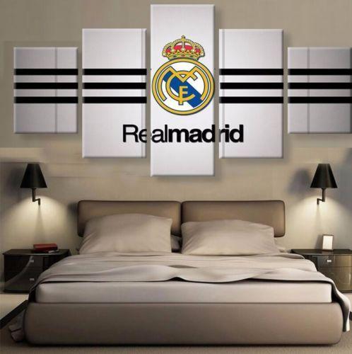 Real Madrid Football Soccer Team Sport Canvas Wall Art