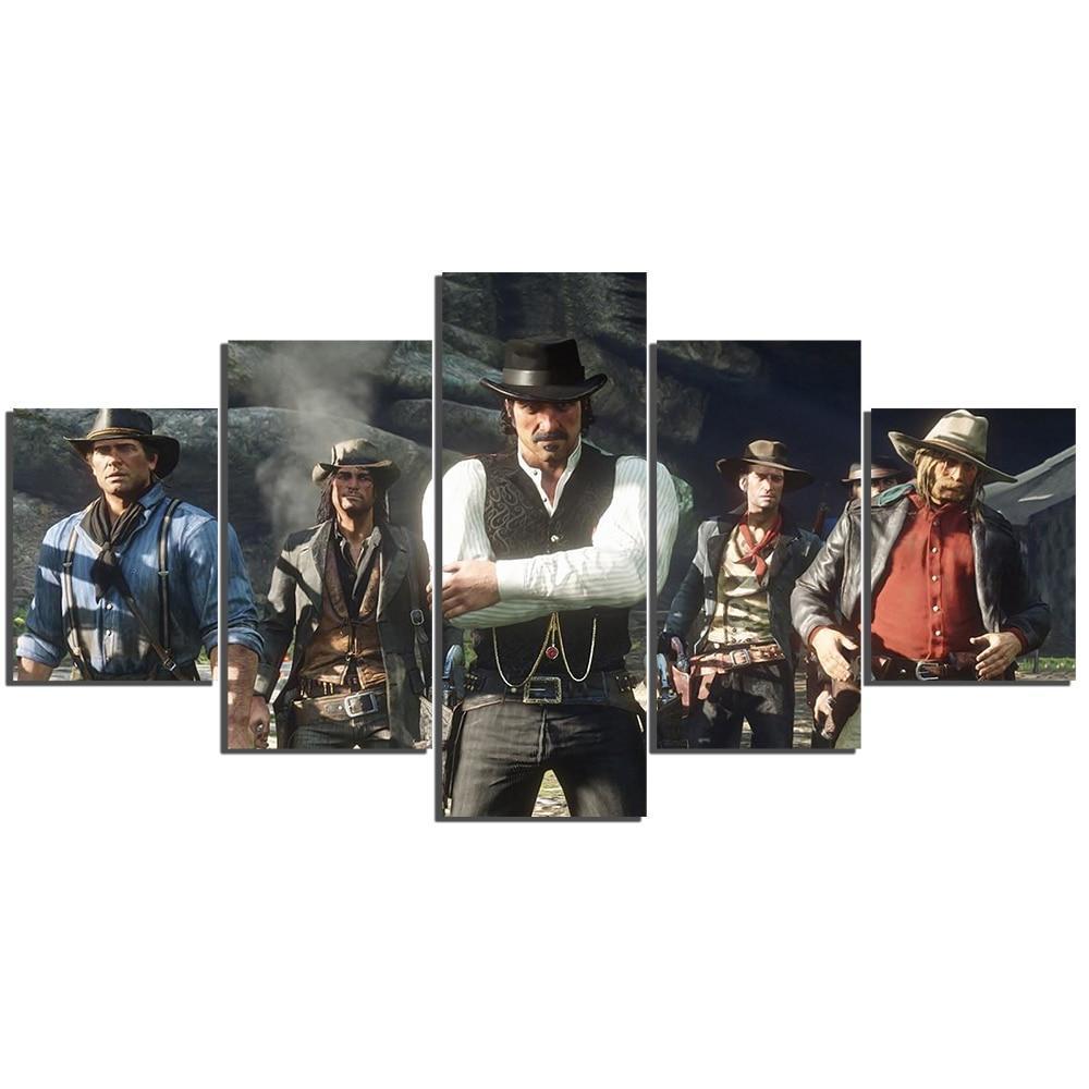 Red Dead Redemption 2 The Cowboys Gaming – Canvas Wall Art
