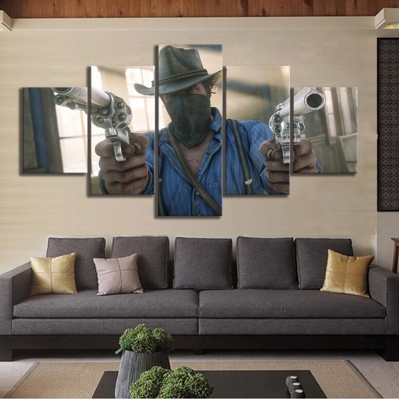 Red Dead Redemption 2 The Gutchs Gang – Gaming Canvas Wall Art