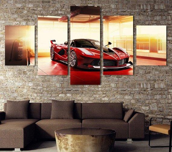 Red Ferrari – Automative Canvas Wall Art