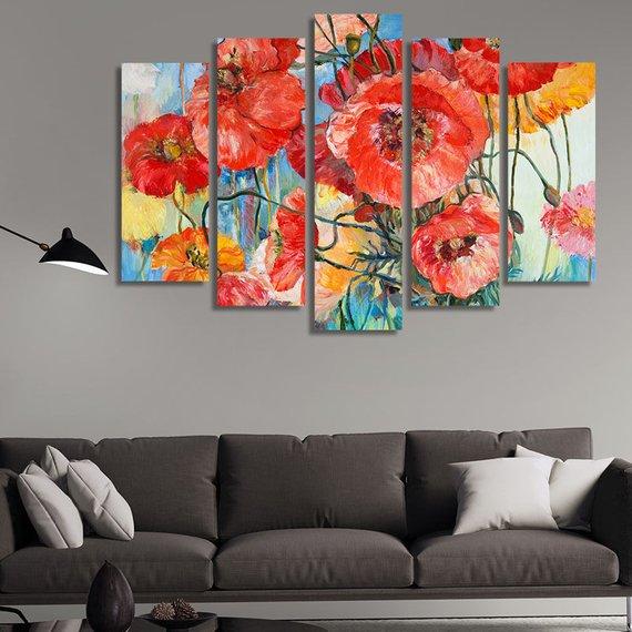 Red Poppies – Nature Canvas Wall Art