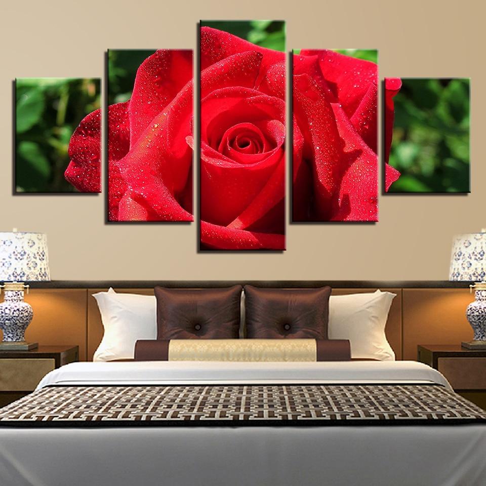 Red Rose Flower 03 – Nature Canvas Wall Art