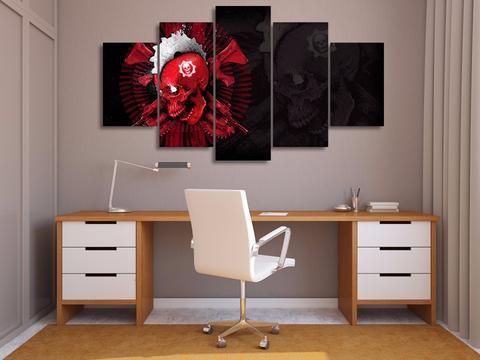 Red Skull – Army Canvas Wall Art