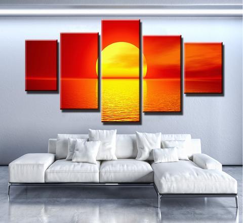 Red Sunset – Nature Canvas Wall Art