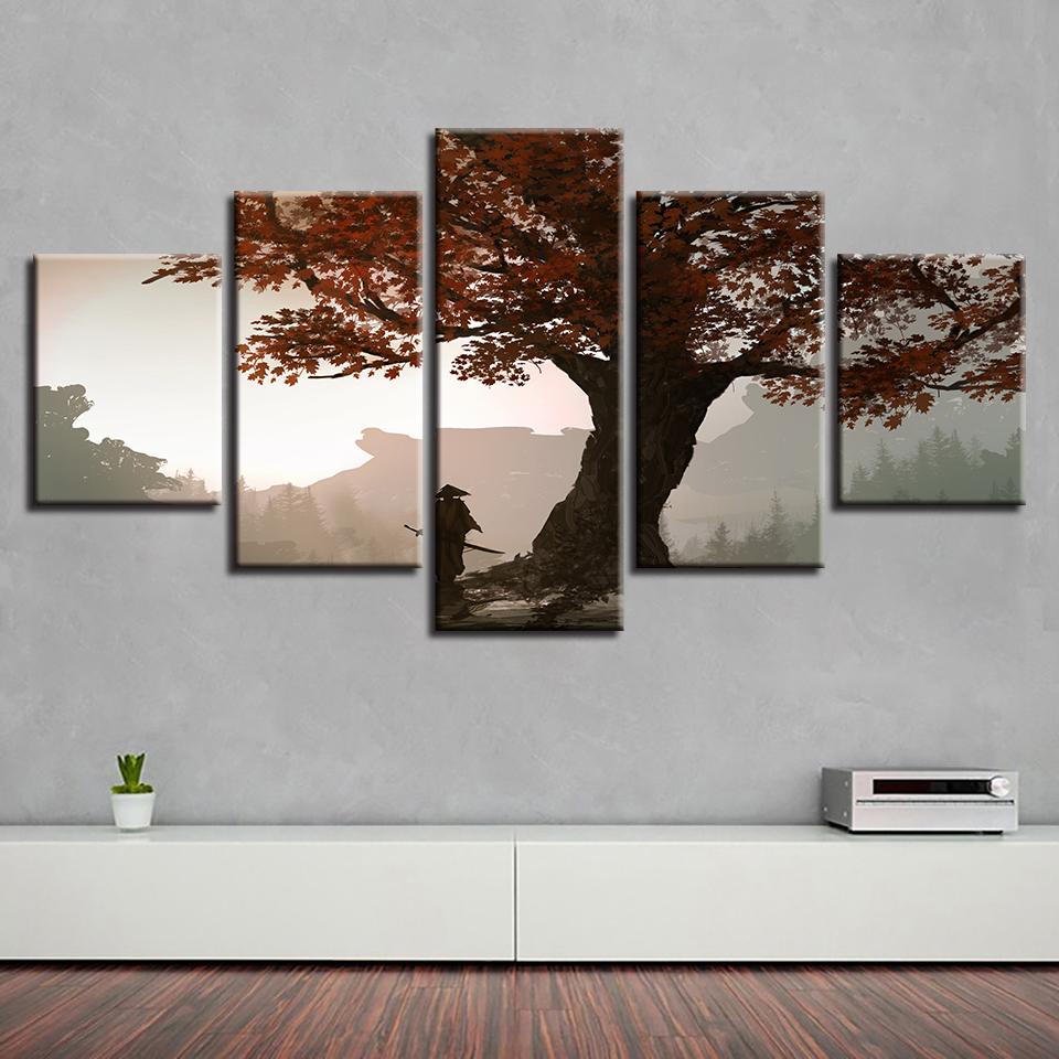 Red Tree Natural – Nature Canvas Wall Art