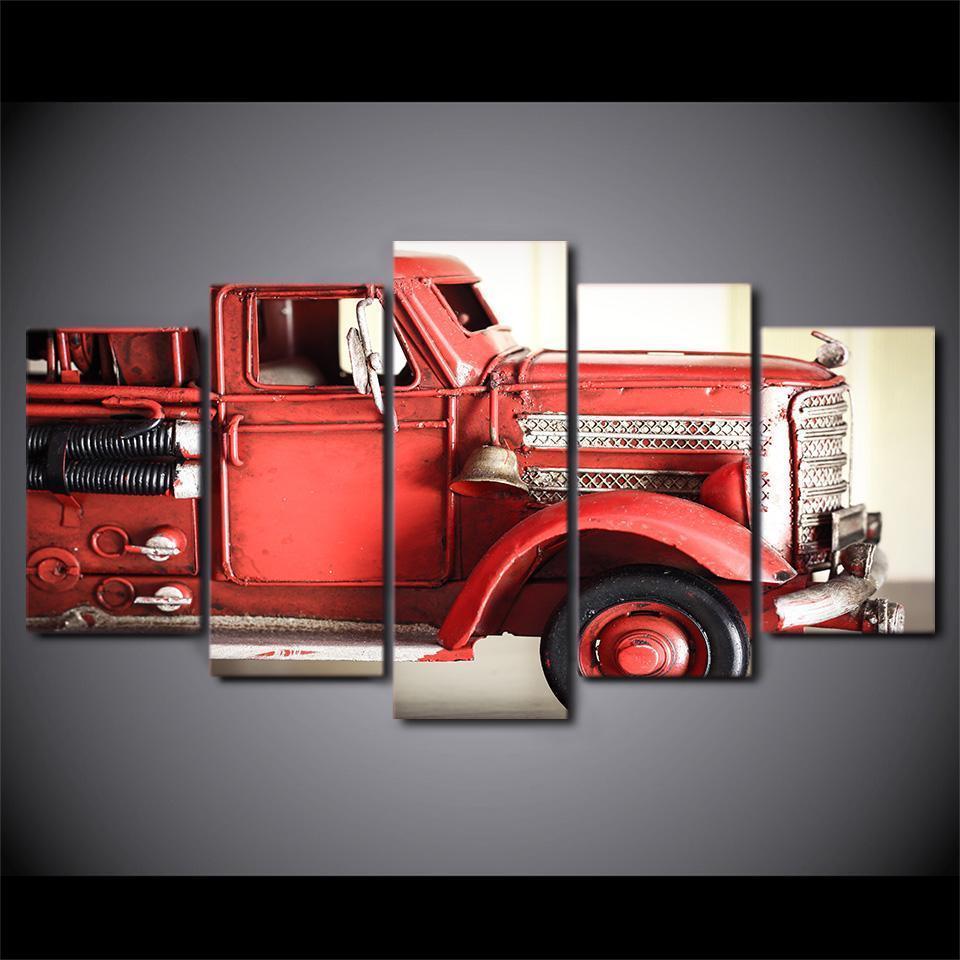 Red Truck – Automative Canvas Wall Art