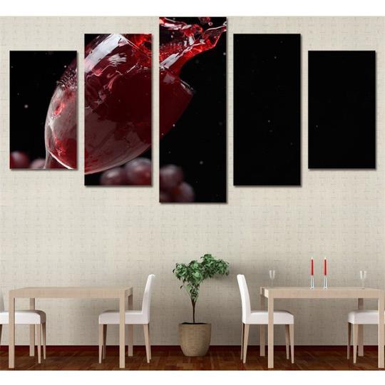 Red Wine – Abstract Canvas Wall Art