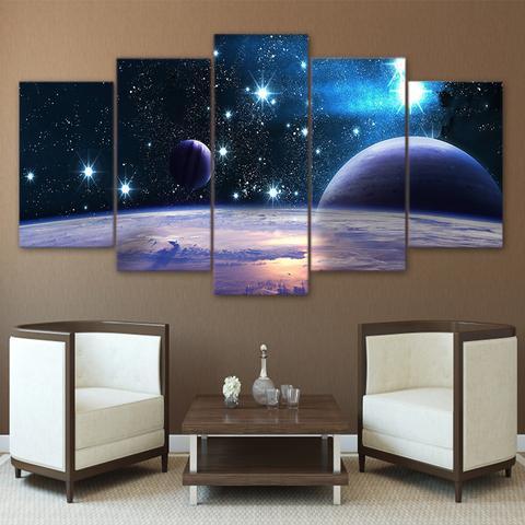 Reflection Space Planet – Space Canvas Wall Art