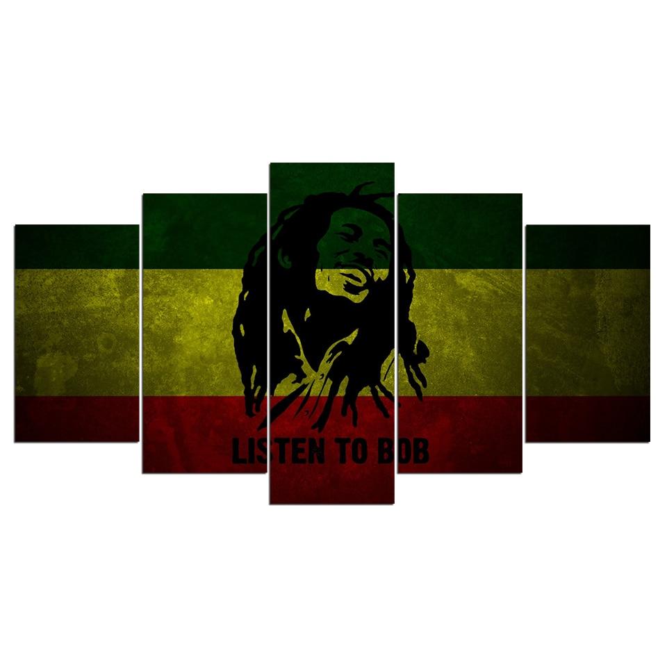 Reggae Music Bob Marley – Famous Person Canvas Wall Art