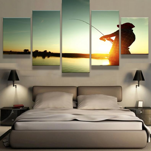 Relax And Fish – Fishing Canvas Wall Art