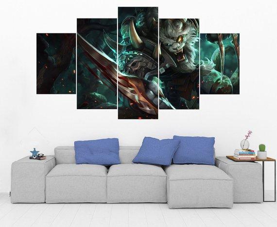 Rengar – League Of Legends – Gaming Canvas Wall Art