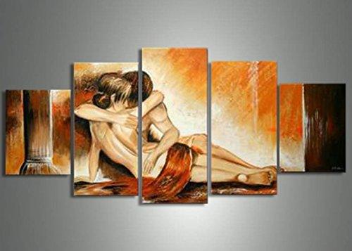 Retro Beauty Sexy Lover Bedroom – Abstract Canvas Wall Art